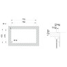 Lava louça RODI BOX LINE 74, uma pia sem escorredor, inox escovado, aplicação superior ou á face, 776 x 436, MOD.900 mm