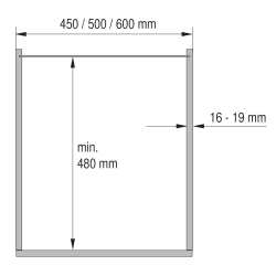 Conjunto 5 cestos interior + 5 porta para despenseiro VAUTH-SAGEL VS TAL Gate Pro, Saphir cromado, MOD.600 mm