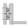 Corrediça telescópica de esferas de gaveta C86, extração total, A.45 x C.350 mm