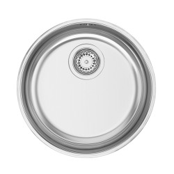 Lava louça RODI PIO MITHUS, uma pia sem escorredor, inox polido, aplicação inferior, Ø.419, MOD.450 mm