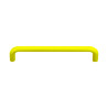 Puxador clássico, asa barra redonda curva SM 308, zamak lacado amarelo, 2 furos distância 64, Ø.9 x A.29 x C.73 mm