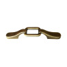 Puxador clássico, asa elo SM 310, zamak oxidado bronze, 2 furos distância 64, A.18 x L.19 x C.99 mm