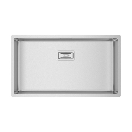 Lava louça RODI BOX LUX 74, uma pia sem escorredor, inox escovado, aplicação superior ou á face (A), 780 x 440, MOD.900 mm
