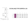 Dobradiça balanço tipo Europeia lisa Sofima 3003 para porta, latão lacado preto, 4", A.110 x L.45,65 x E.3 mm, esquerda