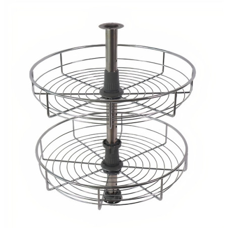 Cesto giratório 4/4 S4-82, arame em ferro cromado, Ø.820 mm