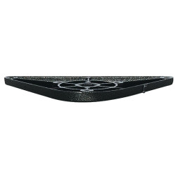 Pé para mesa com rodízio HAFELE, metálico cor aço inox, base zamak, A.1300 x Ø.80 mm