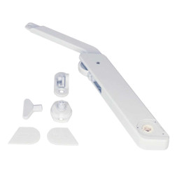 Compasso de elevação KESSEBOHMER FREElight C forte, altura/peso máx. porta 600 mm/6 kg, branco