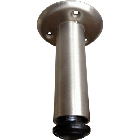 Pé para mobiliário/móveis com afinação, inox, A.100 x Ø.32/75 mm