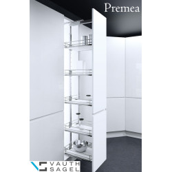 Cesto p/despenseiro VAUTH-SAGEL VS TAL Larder, Saphir cromado, L.450 x P.460 x A.80, MOD.500 mm