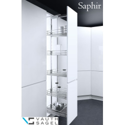 Cesto p/despenseiro VAUTH-SAGEL VS TAL Larder, Saphir cromado, L.550 x P.460 x A.80, MOD.600 mm