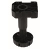 Pé p/cozinha c/afinação STRONG Big 150, plástico preto, base rectangular, A.150 mm