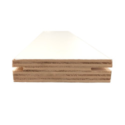 Aro de passagem, contraplacado revestido a CPL branco, C.2150 x E.30 x L.150 mm