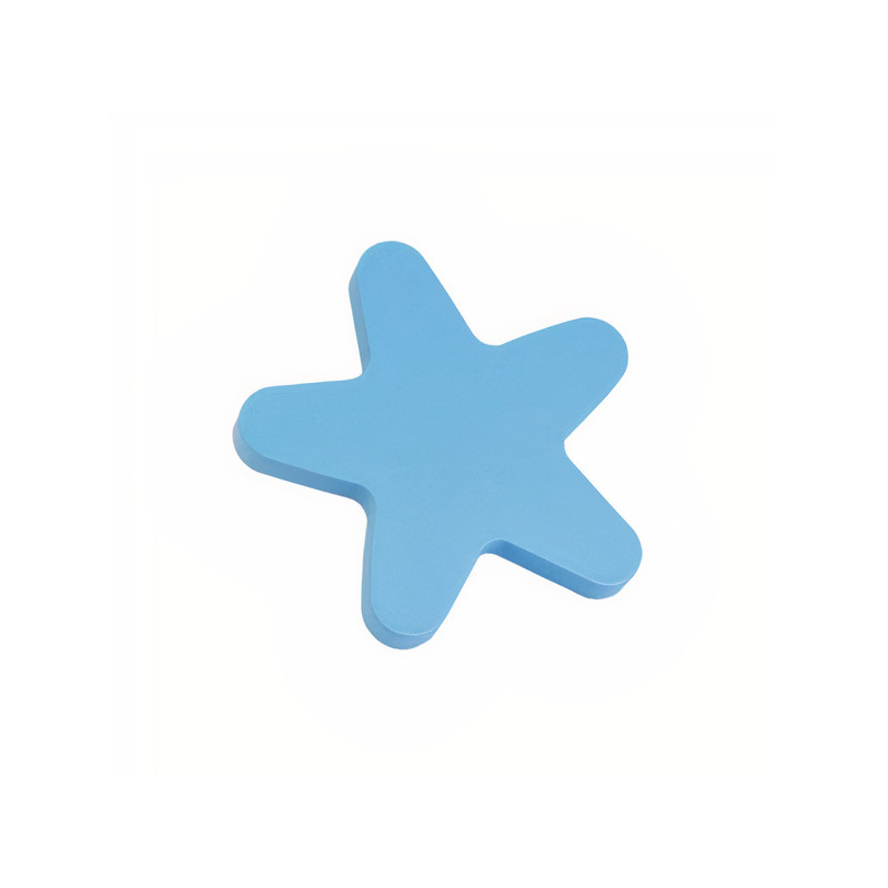 Puxador criança, estrela Nesu 440AZ2, madeira lacado azul, C.67 x L.65 x A.25 mm