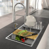Conjunto de 3 acessórios MASTER BOX LUX/BOX LINE RODI 03545, tábua de corte, escorredor de pratos e colander, 415 x 178 x 93 mm