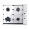 Placa a gás de encastrar com 4 bicos CATA GI 6004 X, inox/grelhadores esmaltados, P.500 x L.580 mm, 58 cm
