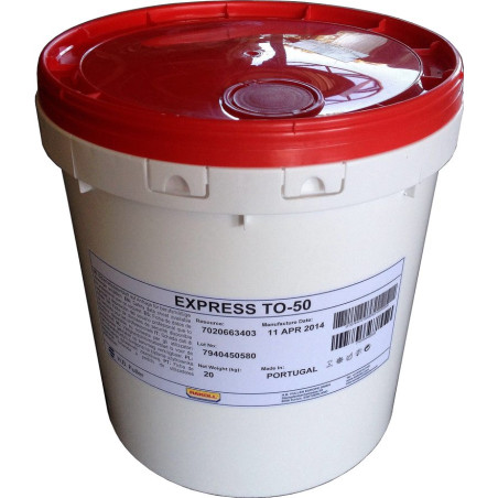Cola aquosa H.B.Fuller-Rakoll EXPRESS TO 50(TO50) que produz ligações muito resistentes e elásticas, branca, 20 kg