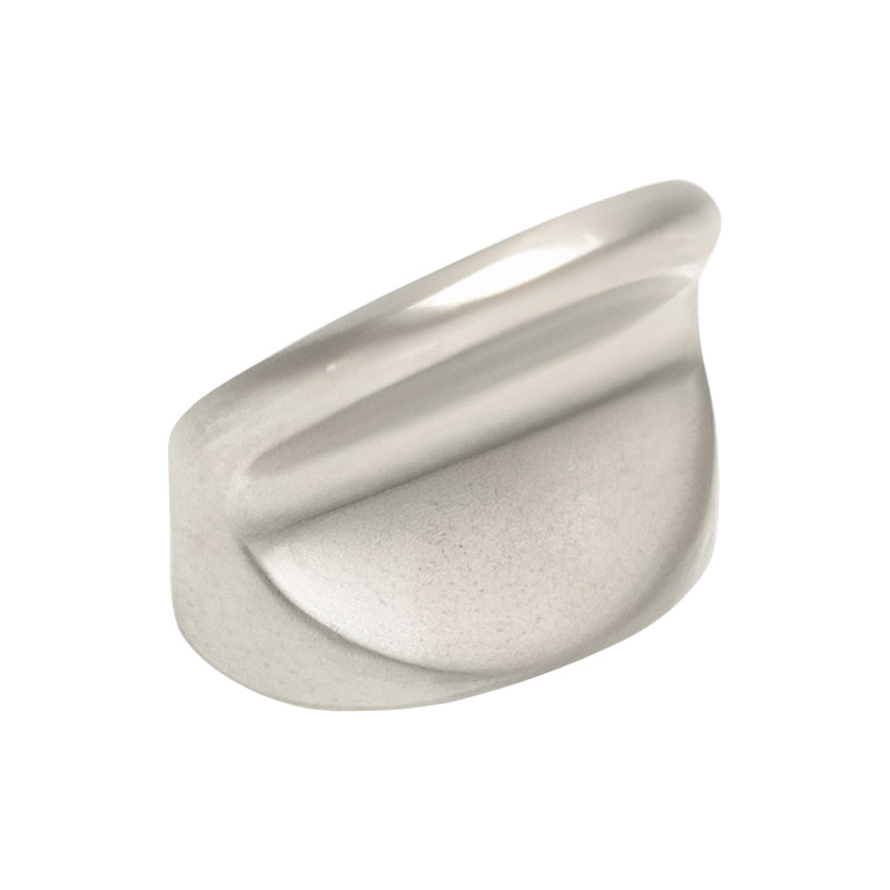 Puxador atual, redondo inclinado F83 F33, zamak níquel mate, 1 furo, E.17,3 x C.22 x A.20 mm