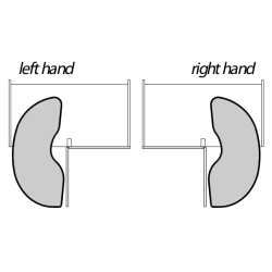 Cesto canto feijão c/amortecedor STRONG, 2 prateleiras, branco/cromado, direito, PORTA.MÍN.450, MOD.MÍN.900 mm