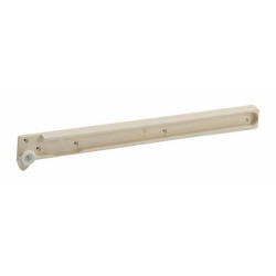 Gaveta plástica COMBI 440, c/corrediça + fixador frontal, branca, suporta 15 kg, MOD.500 mm