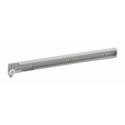Gaveta plástica COMBI 480 INDAmatic, c/corrediça c/amortecedor + fixador frontal, cinza, suporta 15 kg, MOD.500 mm