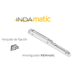Gaveta plástica COMBI 480 INDAmatic, c/corrediça c/amortecedor + fixador frontal, cinza, suporta 15 kg, MOD.500 mm