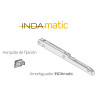 Gaveta plástica COMBI 480 INDAmatic, c/corrediça c/amortecedor + fixador frontal, cinza, suporta 15 kg, MOD.500 mm