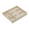 Porta talheres p/gaveta COMBI 440 c/aba, plástico branco, MOD.350 mm