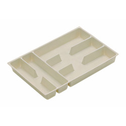 Porta talheres p/gaveta COMBI 440, plástico branco, MOD.600 mm