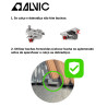 Kit/módulo superior Alvic, melamina cinza, aglomerado estrutura 16 costa 8, A.900 x P.330 x L.500 mm
