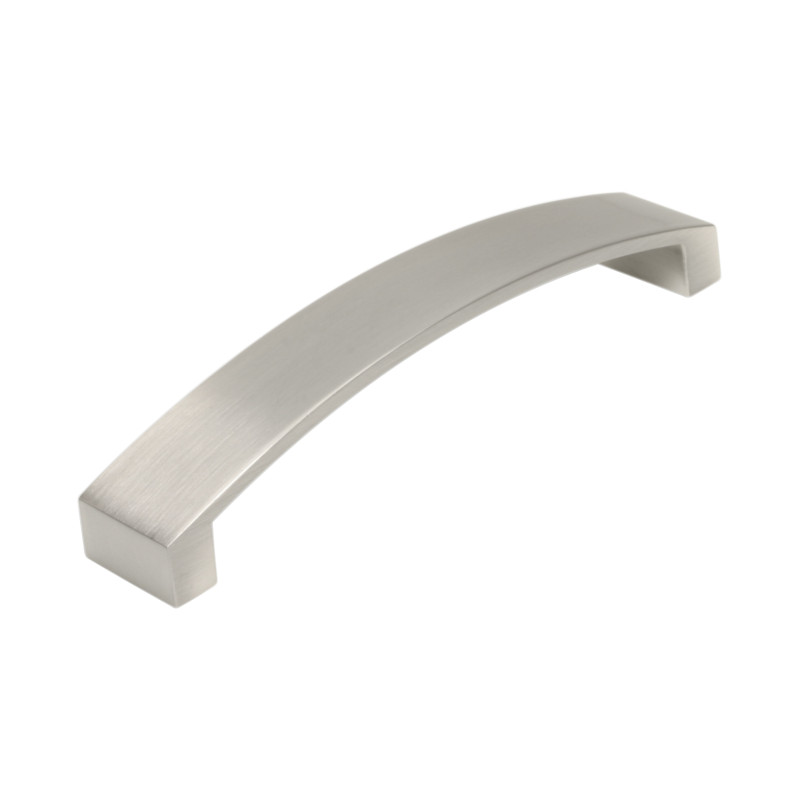 Puxador atual, asa ponte F83 K75, zamak satinado, 2 furos distância 224, E.24,8 x C.234 x A.24 mm