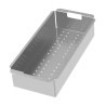 Colander/legumeira RODI 035551, aço inoxidável, aplicação superior, à face e inferior, acessório 6, 396 x 180 x 80 mm