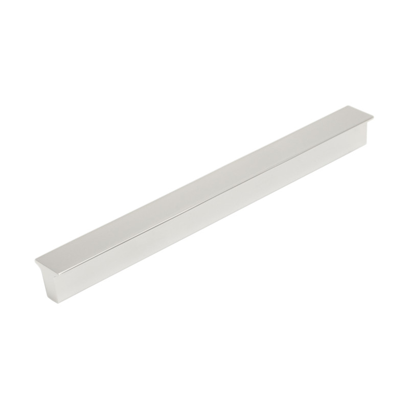 Puxador atual, barra rectangular T F83 M57, alumínio anodizado mate, 2 furos distância 128, E.5,42/13,30 x C.150 x A.14 mm
