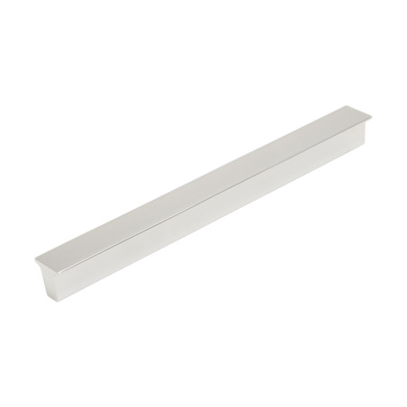 Puxador atual, barra rectangular T F83 M57, alumínio anodizado mate, 2 furos distância 128, E.5,42/13,30 x C.150 x A.14 mm