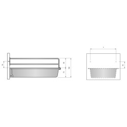 Grade p/gaveta COMBI 440, MOD.500 mm