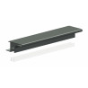 Perfil/calha superior puxador gola R 752.16.4000.06, p/fita LED, alumínio lacado branco 9003, p/placa 16, L.30 x 4000 mm