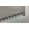 Perfil/calha superior puxador gola R 752.16.4000.06, p/fita LED, alumínio lacado branco 9003, p/placa 16, L.30 x 4000 mm
