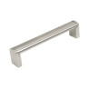 Puxador clássico, asa barra oval F83 L95, inox satinado, 2 furos distância 96, E.20 x C.102 x A.30 mm