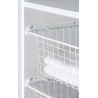 Cesto p/roupeiro p/corrediça plás. STRONG StrongWire FLEX, aramado br., 20 kg, L.336 x P.494 x A.85, MOD.400 mm (juntar corr.)