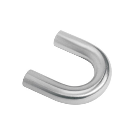 Puxador atual, asa ponte redonda JNF IN.22.211.26, aço inox satinado (AISI 304), 2 furos distância 32, Ø.10 x A.26 x C.42 mm