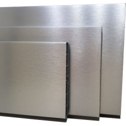 Rodapé para cozinha, plástico PVC revestido, carvalho claro, 150 x 4000 mm