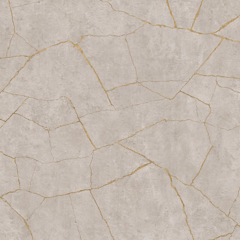 Placa ALVIC LUXE Porcelain, MDF termolacado Porcelain 01 Gold, C.2750 x L.1240 x E.18 mm