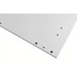 Kit/módulo inferior para canto L Alvic, melamina branca, aglomerado estrutura 16 costa 8, A.800 x P.580 x 1030 x 1030 mm
