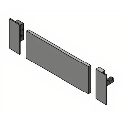 Perfil frontal p/gaveta interna STRONG StrongMax 336108, antracite, A.100,5 x C.1100 mm