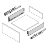 Lateral de gaveta super fina DTC Pure Box T79, antracite, A.84 x C.500 mm (juntar N83, A22, Q52)