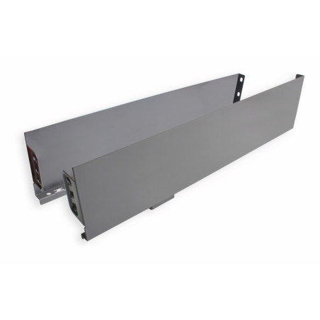 Lateral de gaveta super fina DTC Pure Box T80, antracite, A.122 x C.450 mm (juntar N83, A22, Q52)