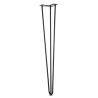Pé para mesa sem afinação STRONG StrongLegs 318052, metal preto mate, Ø.10, base 110 x 110 x L.45, A.710 mm
