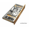 Stock-Off, gavetão multiusos Gollinucci 360, plástico cinza, A.114 x L.1103-1140 x P.422-490, MOD.1200 mm