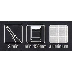 Stock-Off, suporte p/produtos de limpeza p/cozinha Gollinucci 800, alumínio/plástico cinza, 3 kg, P.140 x A.370 x L.370 mm