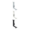 Puxador atual perfil, canto interior p/perfil gola L Monza, plástico branco mate, A.57 mm