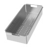 Colander/legumeira RODI 035451, aço inoxidável, aplicação superior, à face, inferior e encastrar, acessório 7, 415 x 178 x 80 mm